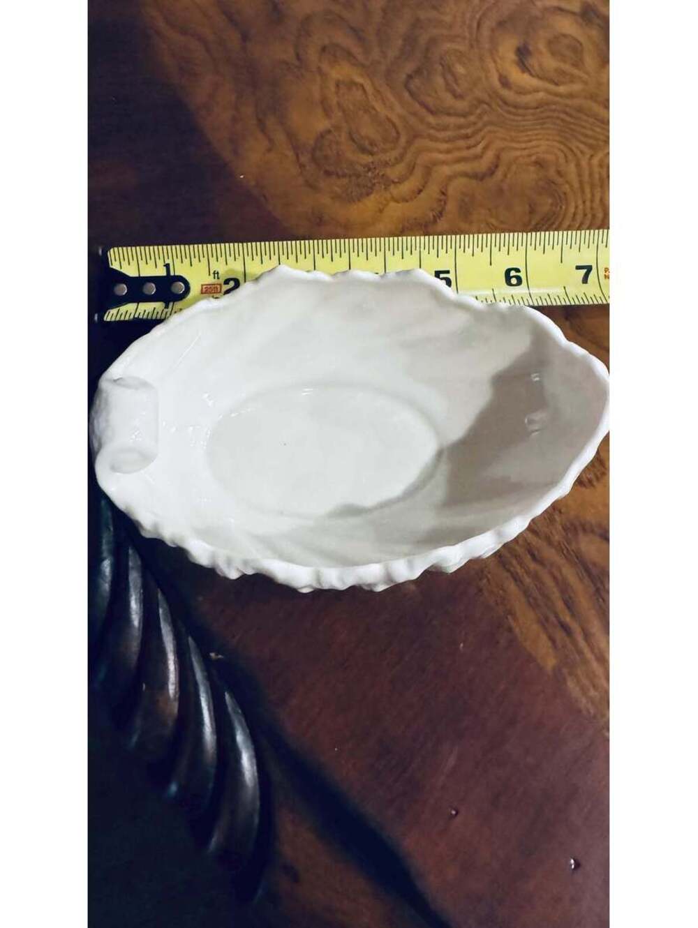 Vintage Lenox Acanthus Leaf Porcelain Candy Dish Mid Century Modern MCM